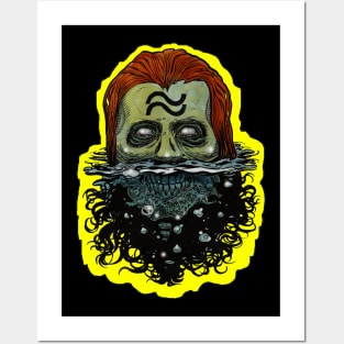 Zombie Art : ZOMBIE ZODIAC HORRORSCOPE (Aquarius) Posters and Art